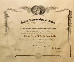 Diplome-de-membre-titulaire-de-la-Societe-astronomique-de-France-1920