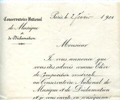 Lettre-d-admission-d-Armand-Marsick-au-Conservatoire-1900