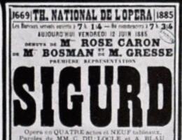 Affiche-de-la-premiere-representation-de-Sigurd-a-Paris