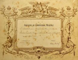 Diplome-du-concours-de-composition-musicale-de-la-Societe-des-compositeurs-de-musique-1887