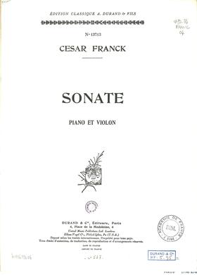 Sonate pour violon et piano (César Franck)