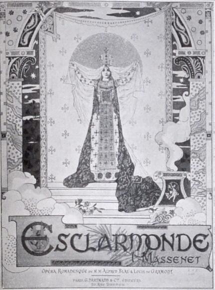 Esclarmonde de Massenet (affiche d'Eugène Grasset)