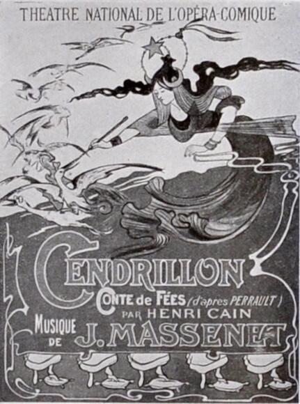 Cendrillon de Massenet (affiche d'Émile Bertrand)