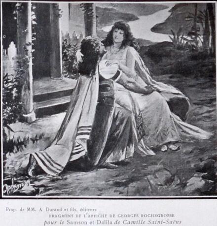 Samson et Dalila (détail de l'affiche de Georges Rochegrosse)