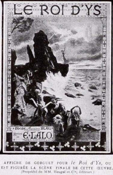 Le Roi d'Ys de Lalo (affiche de Gorguet)