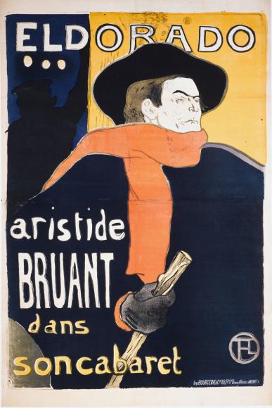 Aristide Bruant à l'Eldorado (Toulouse-Lautrec)