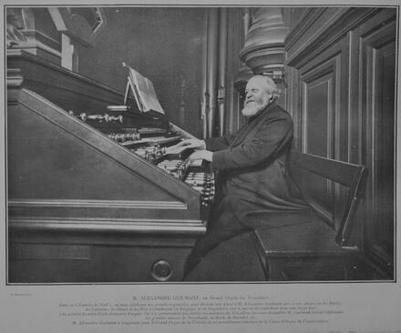 Alexandre Guilmant au grand orgue du Trocadéro