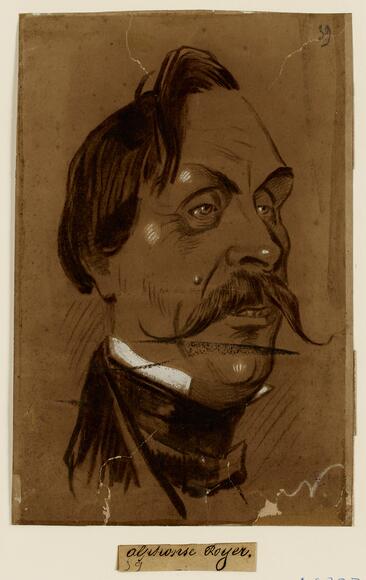 Alphonse Royer (portrait charge de Nadar)