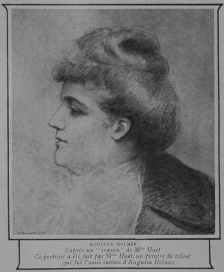 Augusta Holmès d'après un dessin de Marie Huet