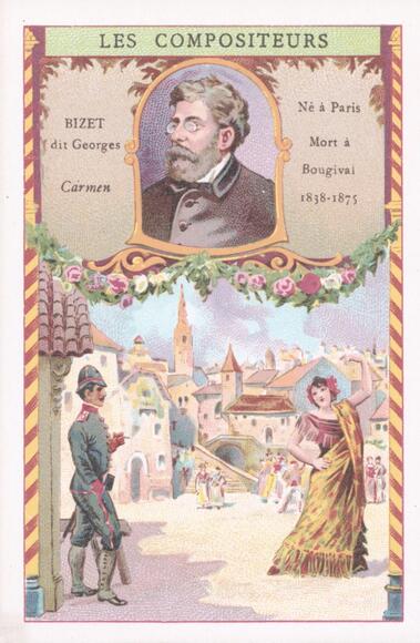 Bizet et Carmen (carte)