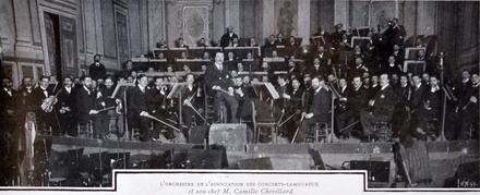 Camille Chevillard et l'orchestre des Concerts-Lamoureux