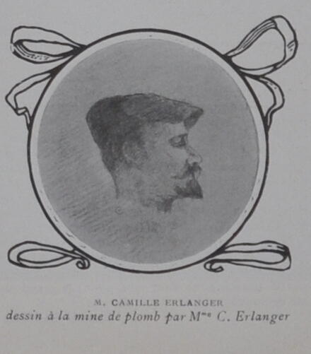 Camille Erlanger dessiné par sa femme