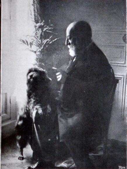 Camille Saint-Saëns et sa chienne Dalila