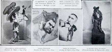 Caricatures de directeurs de l'Opéra de Paris