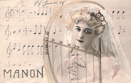 Carte postale Manon (Massenet)