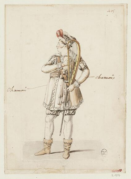 Casimir Eloy en troubadour (Les Abencérages de Cherubini)