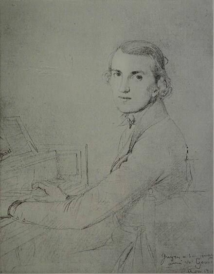 Charles Gounod à la Villa Médicis par Ingres