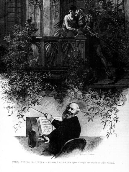 Charles Gounod dirigeant Roméo et Juliette