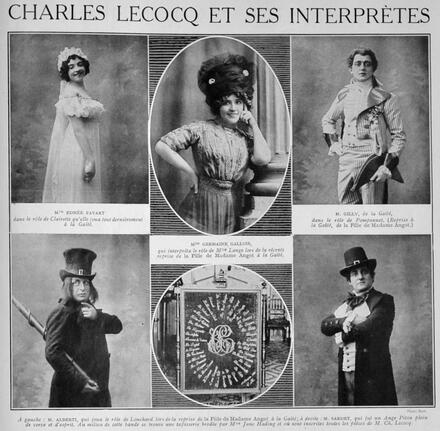 Charles Lecocq et ses interprètes