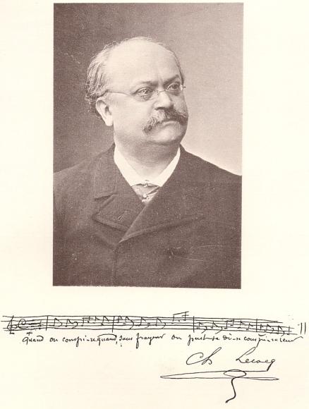 Charles Lecocq (portrait et autographe)