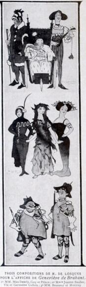 Compositions pour l'affiche de Geneviève de Brabant (par Losques)
