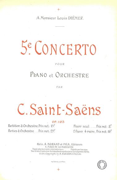 Concerto pour piano et orchestre n° 5 (Camille Saint-Saëns)