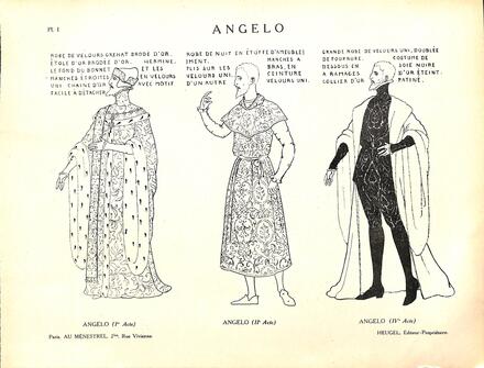 Costumes d'Angelo, tyran de Padoue de Bruneau (Angelo)