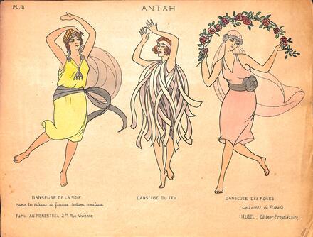 Costumes d'Antar de Dupont (Danseuses de la Soif, du Feu et des Roses)