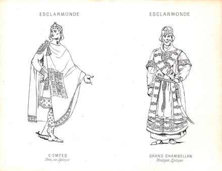 Costumes d'Esclarmonde de Massenet (Comtes et Grand Chambellan)