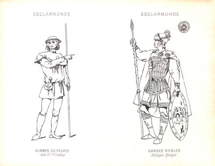 Costumes d'Esclarmonde de Massenet (Hommes du peuple et Gardes nobles)