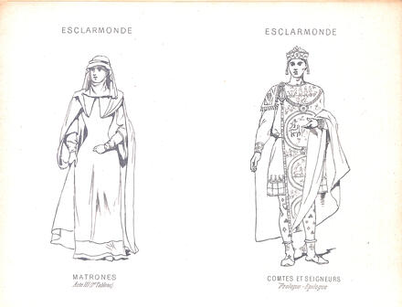 Costumes d'Esclarmonde de Massenet (Matrones, Comtes et Seigneurs)