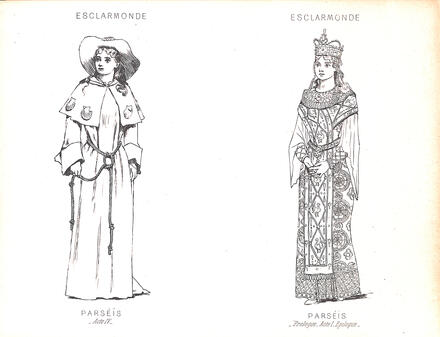 Costumes d'Esclarmonde de Massenet (Parséïs)