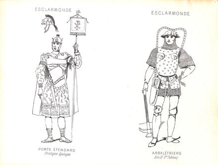 Costumes d'Esclarmonde de Massenet (Porte étendard et Arbalétriers)