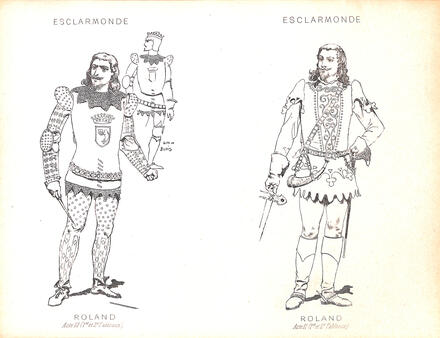 Costumes d'Esclarmonde de Massenet (Roland)