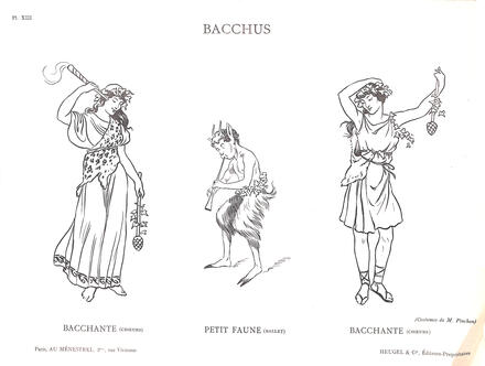 Costumes de Bacchus de Massenet (Bacchantes et Petit faune)