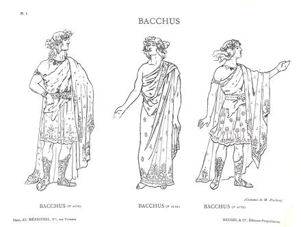 Costumes de Bacchus de Massenet (Bacchus)