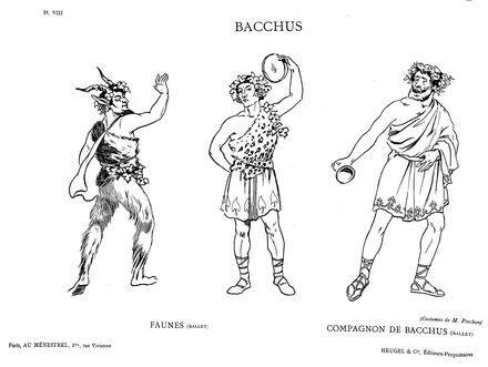 Costumes de Bacchus de Massenet (Faunes et Compagnon de Bacchus)