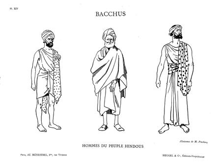 Costumes de Bacchus de Massenet (Hommes du peuple hindous)