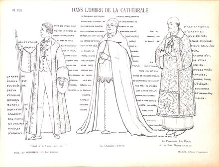Costumes de Dans l'ombre de la cathédrale de Hüe (L'Azul de la Vierge, les Chanoines et le Porte-Croix)