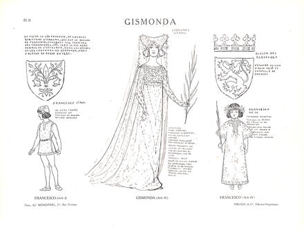 Costumes de Gismonda de Février (Francesco et Gismonda)