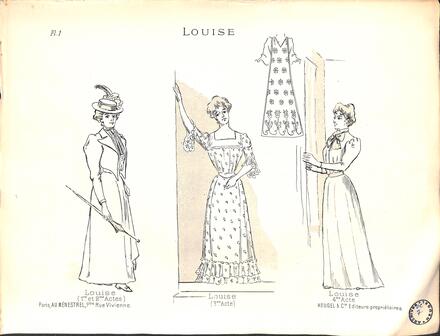 Costumes de Louise de Charpentier (Louise)