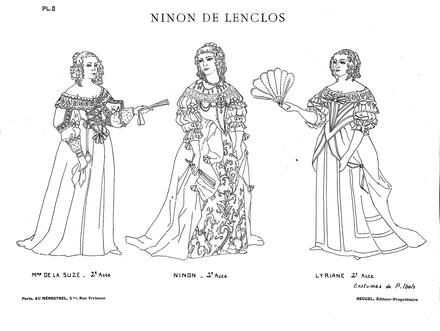Costumes de Ninon de Lenclos (Maingueneau) : planche II