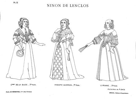 Costumes de Ninon de Lenclos (Maingueneau) : planche III