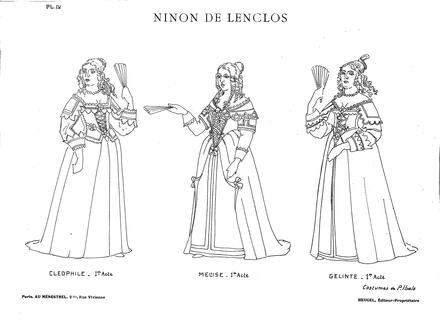Costumes de Ninon de Lenclos (Maingueneau) : planche IV
