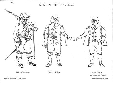 Costumes de Ninon de Lenclos (Maingueneau) : planche X