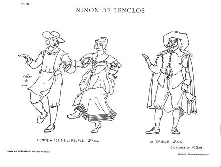 Costumes de Ninon de Lenclos (Maingueneau) : planche XI
