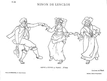 Costumes de Ninon de Lenclos (Maingueneau) : planche XII