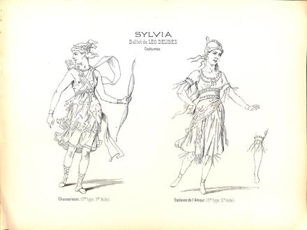 Costumes de Sylvia de Delibes (Chasseresse et Esclaves de l'amour)