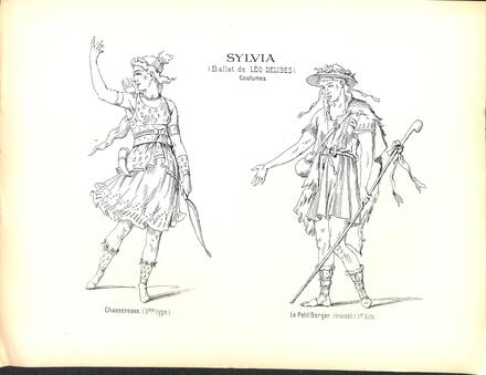 Costumes de Sylvia de Delibes (Chasseresse et le Petit Berger)