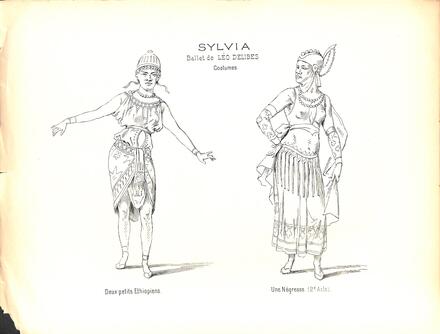 Costumes de Sylvia de Delibes (Deux petits Ethiopiens et une Négresse)